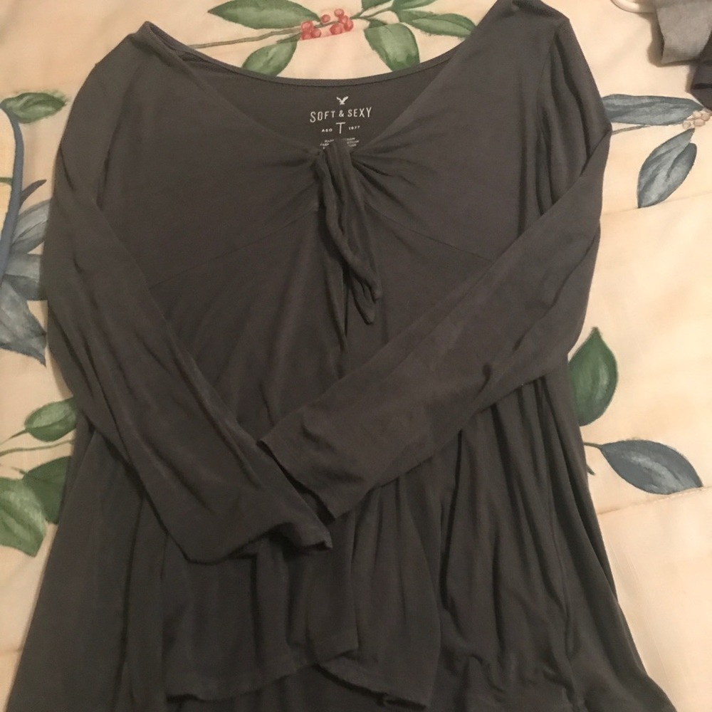 American Eagle Tie Long Sleeve